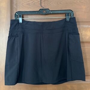 Athleta Action Skort Dobby Be Free, Black, Medium, EUC!
